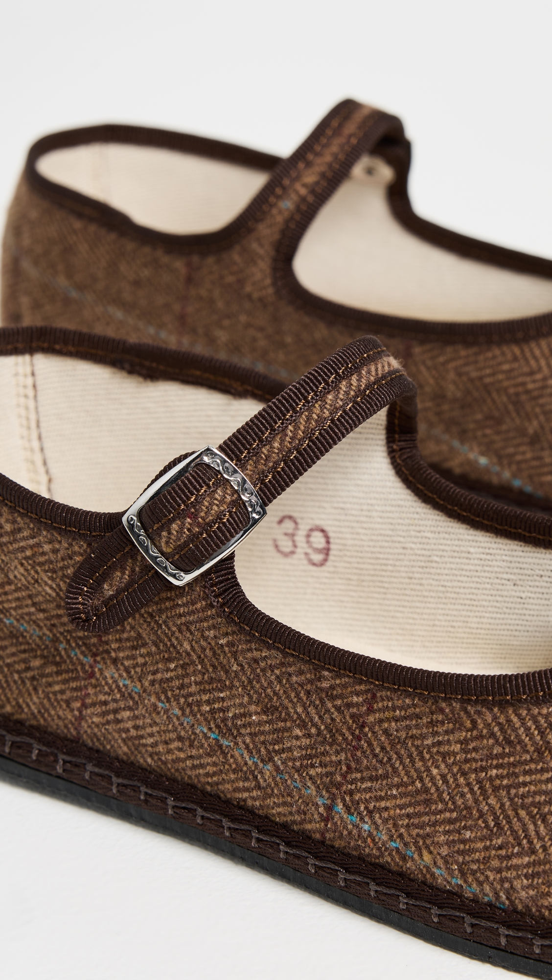 ViBi VENEZiA Mary Jane Wool Flats thumbnail