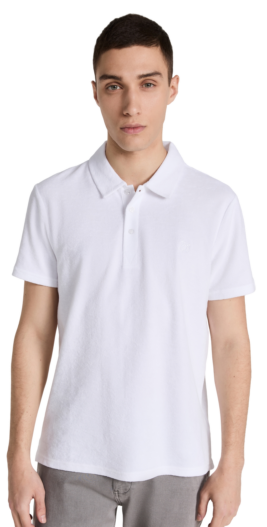 Shop Vilebrequin Phoenix Terry Polo Blanc