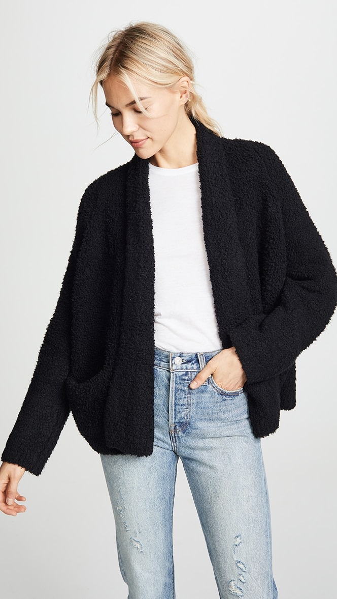 Vince teddy cardigan clearance