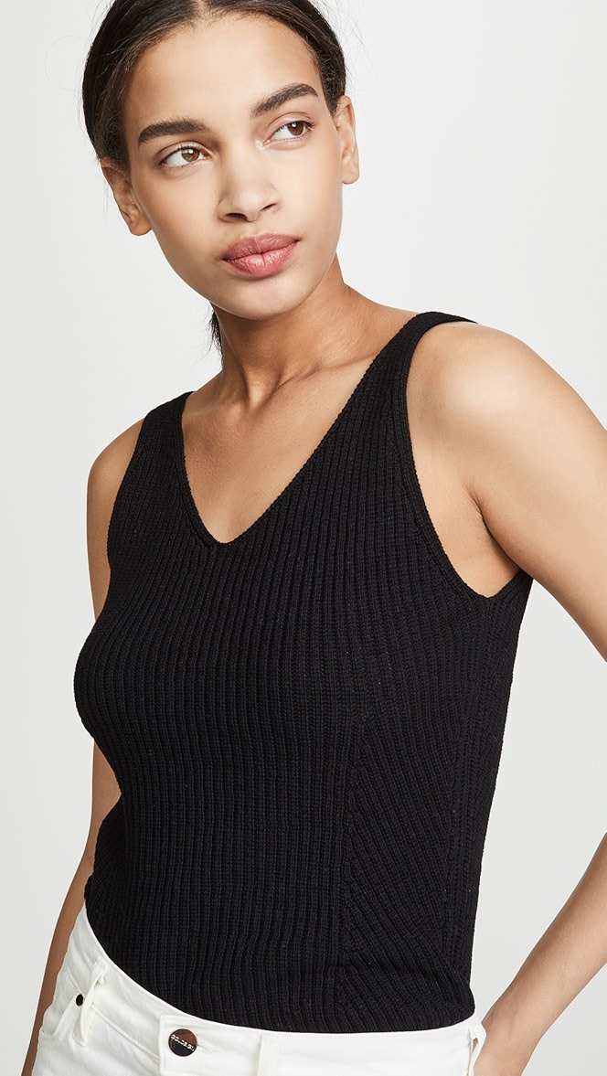 Vince ribbed tank top clearance