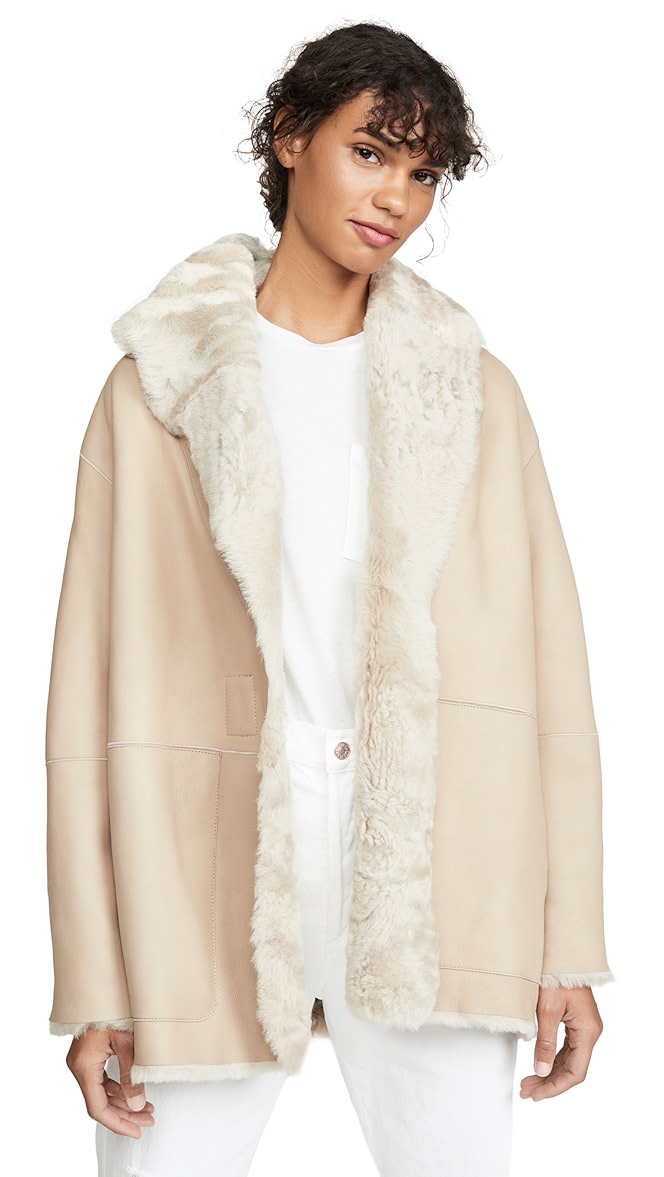 Vince shearling cardi coat Clearance