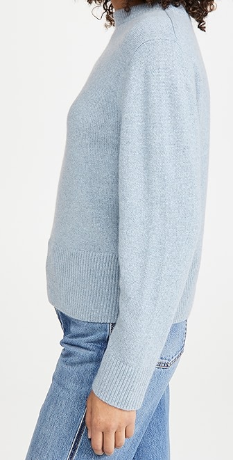 Vince cashmere drop shoulder mock neck Clearance