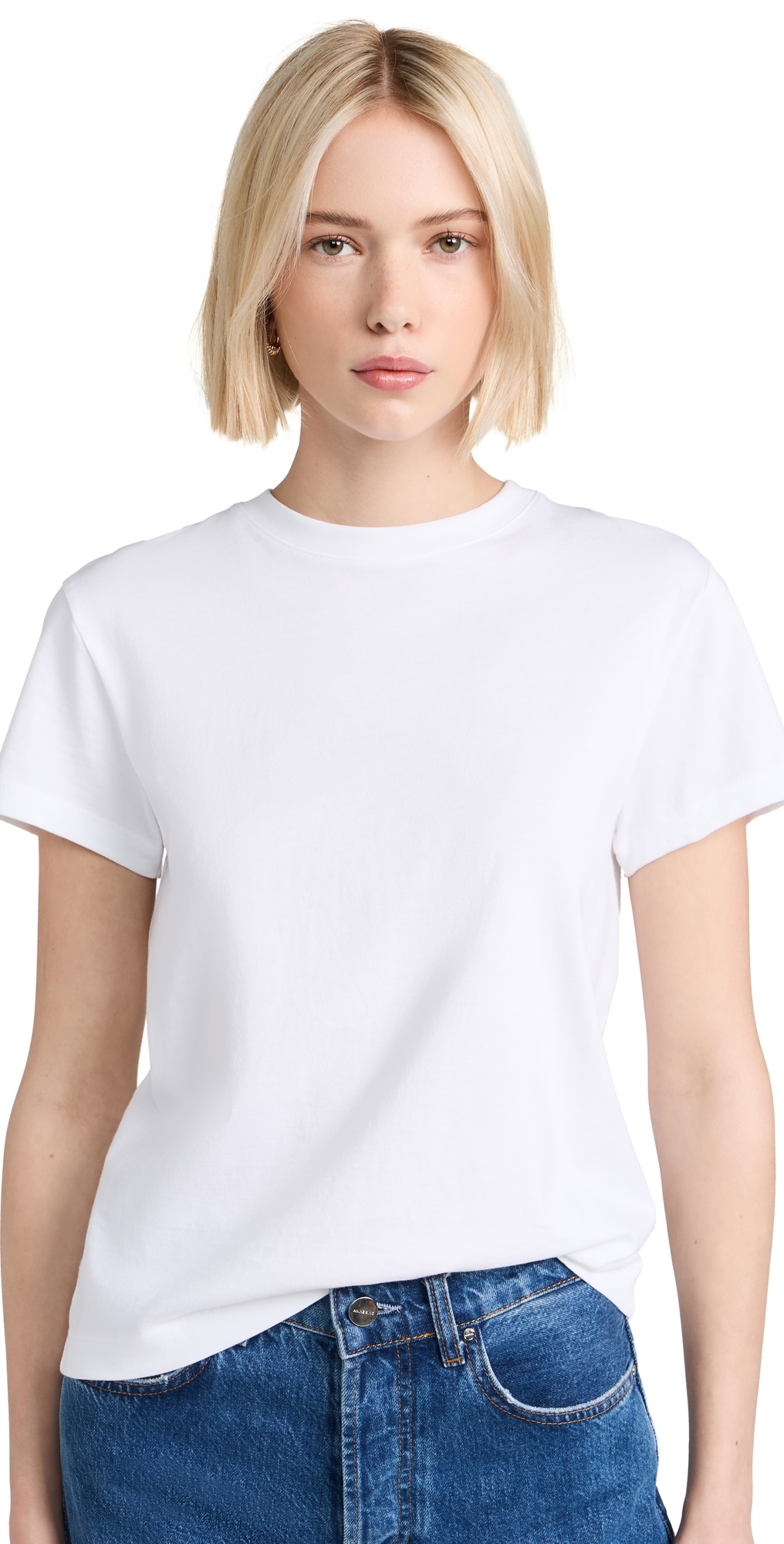Vince Dropped-shoulder T-shirt In Optic White