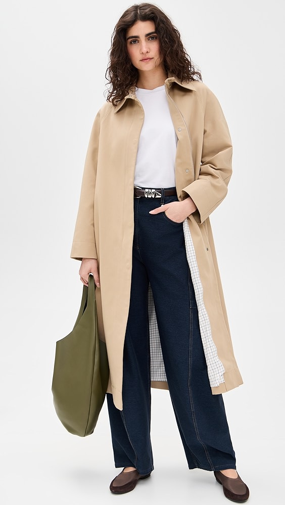vince コート Cotton Utility Trench Coat in Jackets & Outerwear | Vince