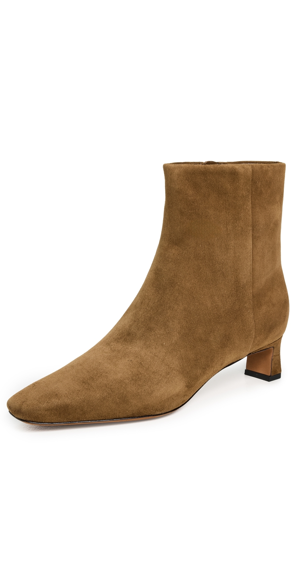 Vince Silvana Womens Zipper Faux Suede Ankle Boots In Brown