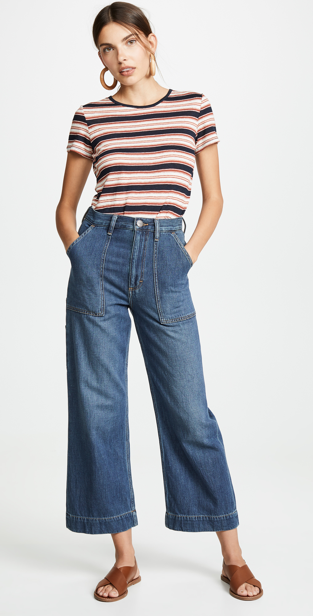 wrangler utility crop jeans