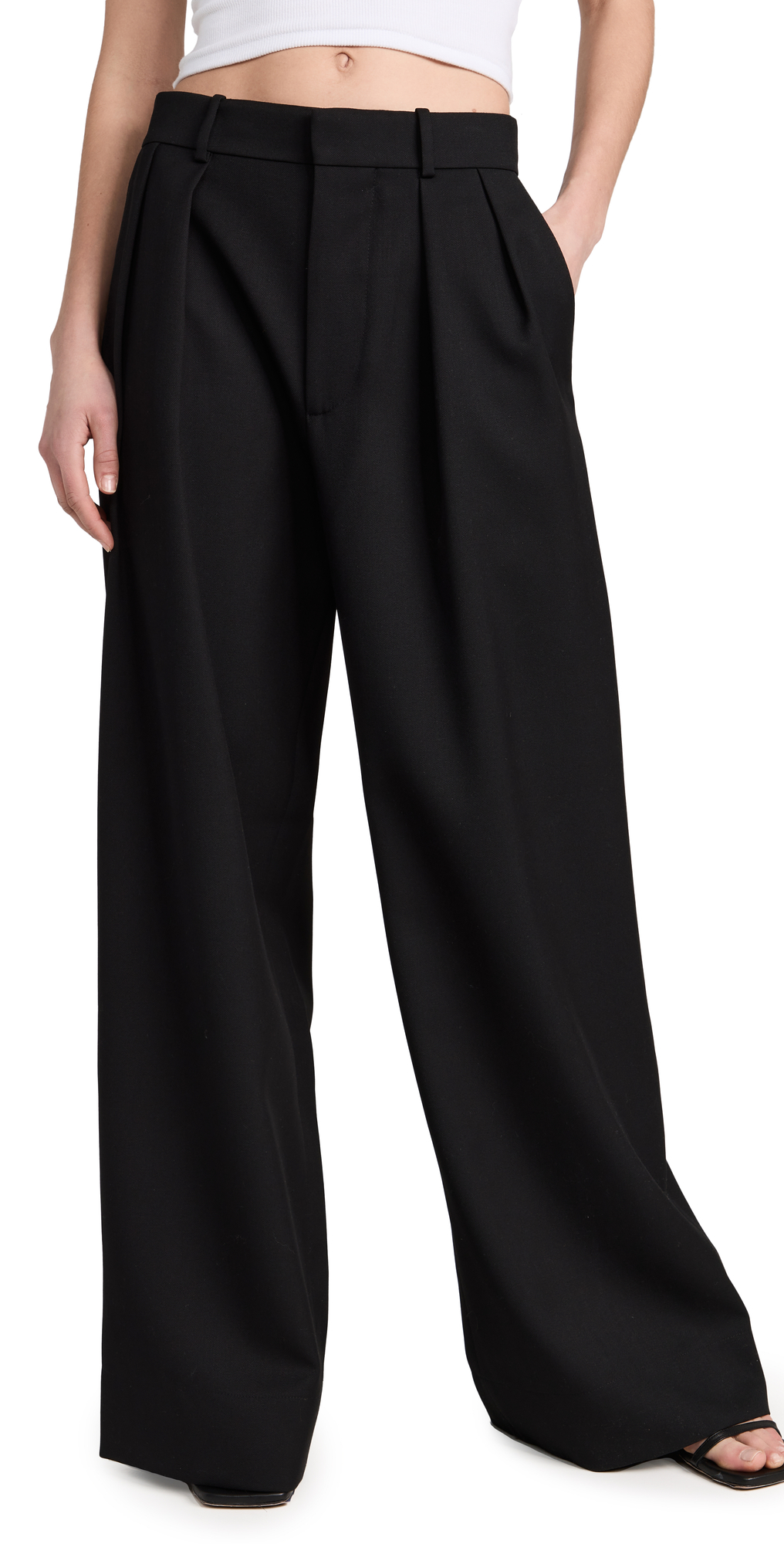Wardrobe.nyc Women's Low Rise Trouser In Black