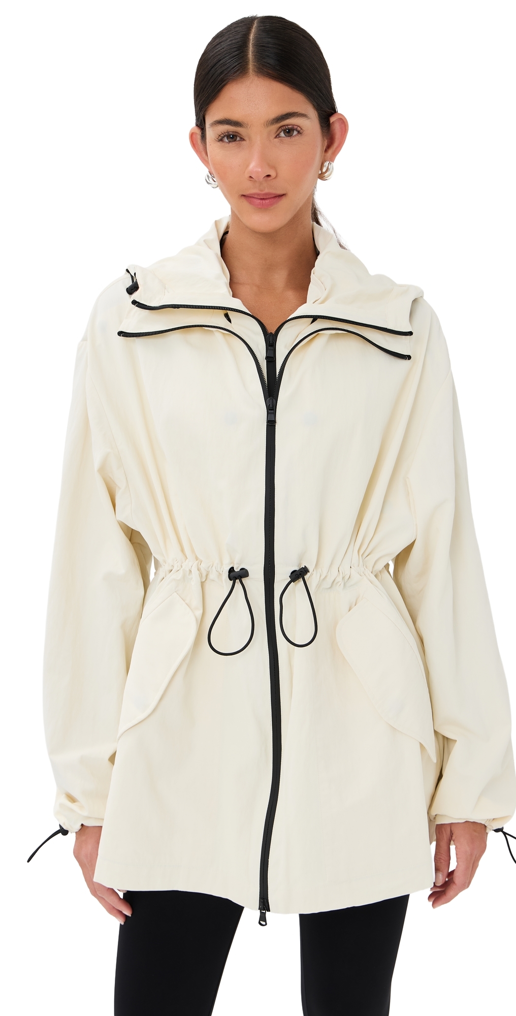Wardrobe.nyc Wardrobe. Nyc Rhw Crop Anorak Ivory In White