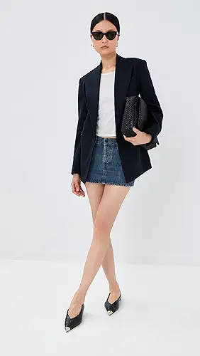 Wardrobe.NYC Denim Micro Mini Skirt