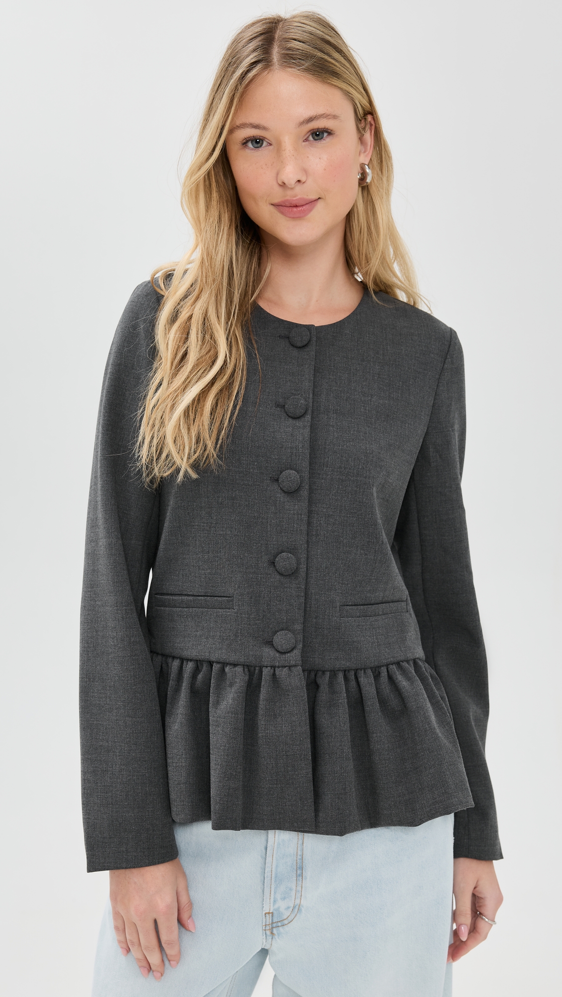 WAYF Blakely Peplum Jacket thumbnail
