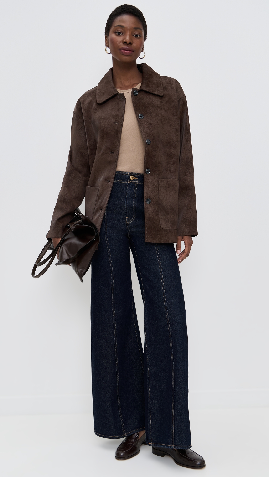 WAYF Rita Faux Suede Jacket thumbnail