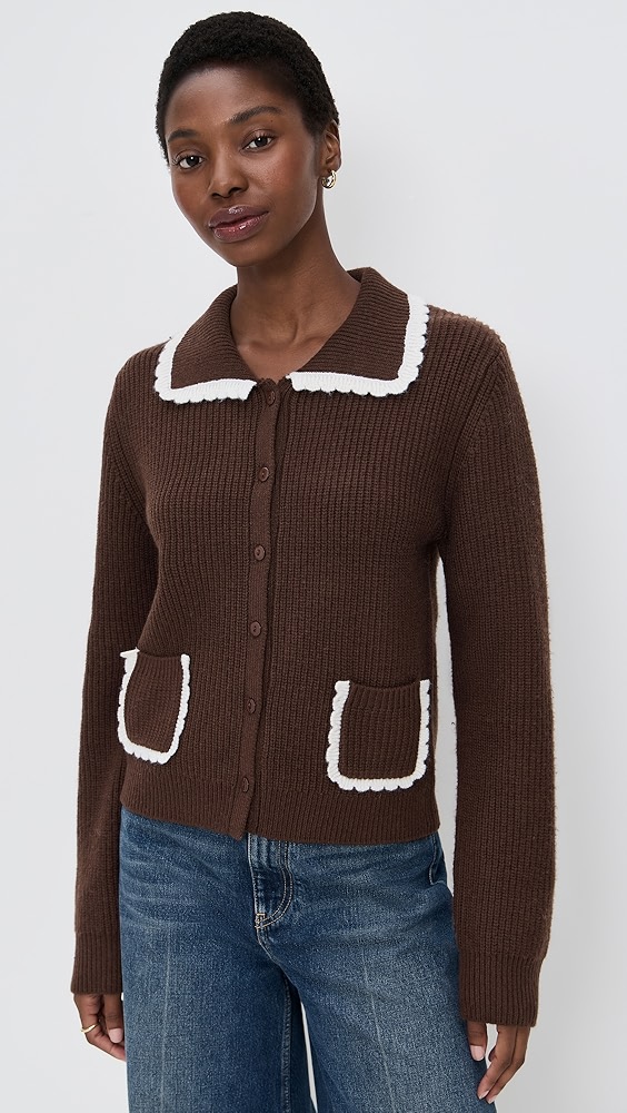 THE GREAT. The Zip Front Cardigan | Shopbop
