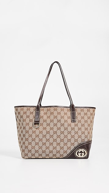 gucci fabric tote bag