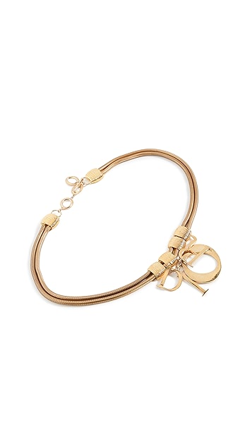 What Goes Around Comes Around Dior Gold Metal 2 Chain Belt