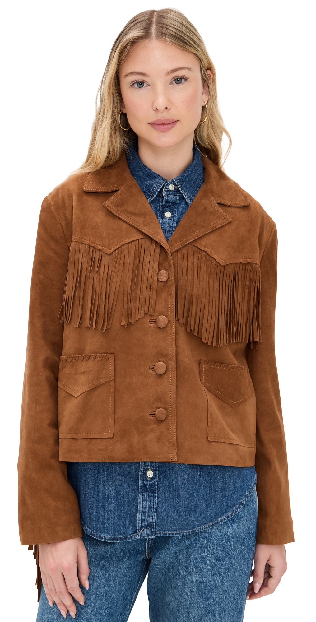 Xirena Bronco Suede Jacket Mustang In Brown