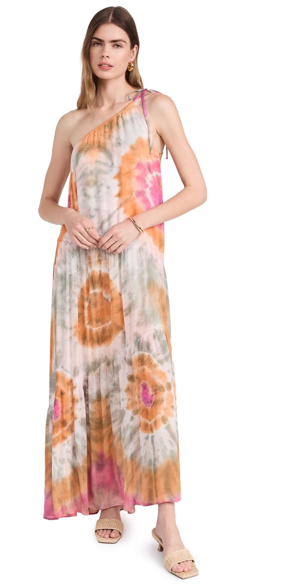 Young Fabulous & Broke Kiana Dress Mandarin Venus Wash In Mandarin Venus Wash