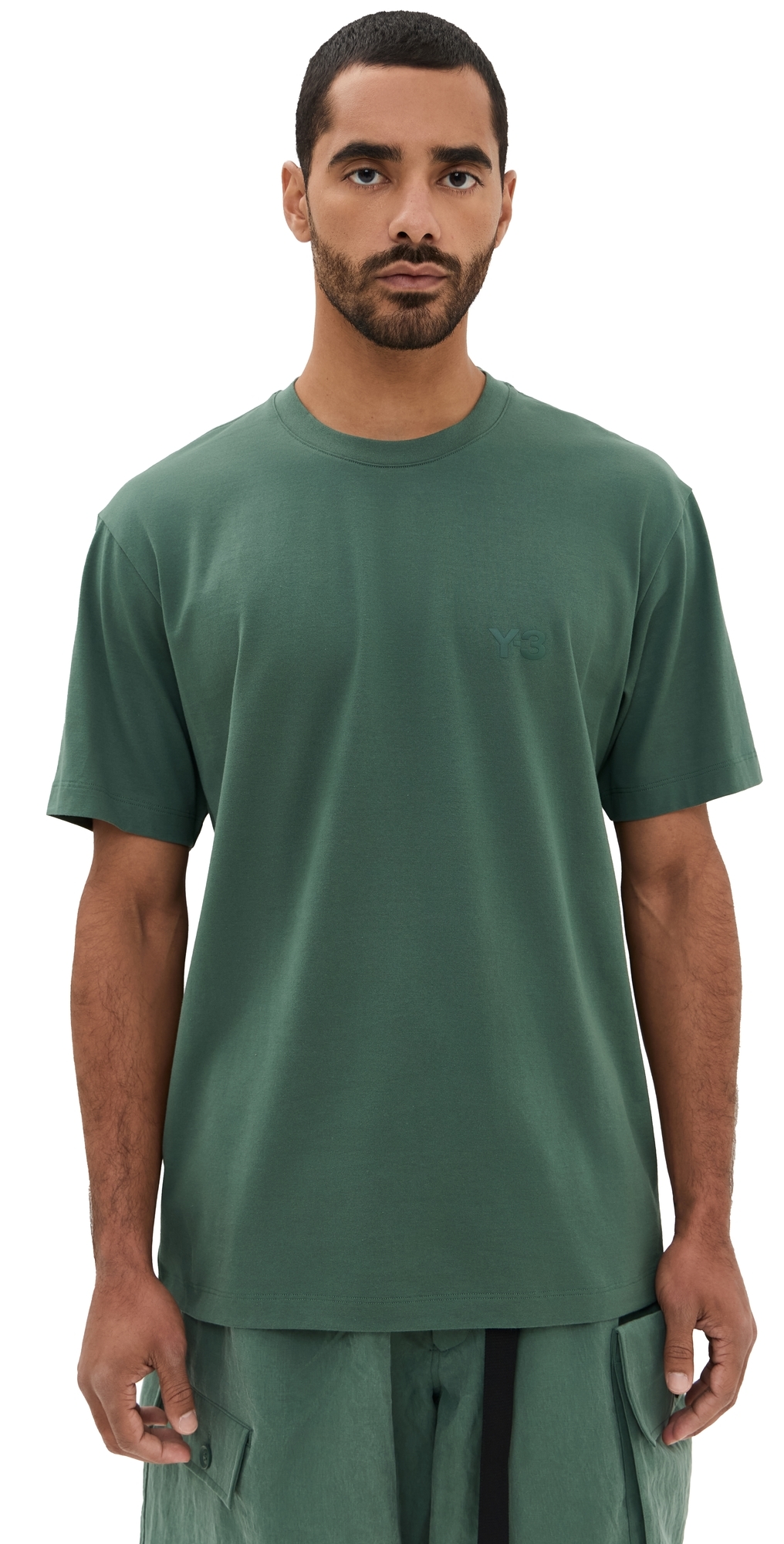 Y-3 Regular Tee Green Oxide In Green Oxide