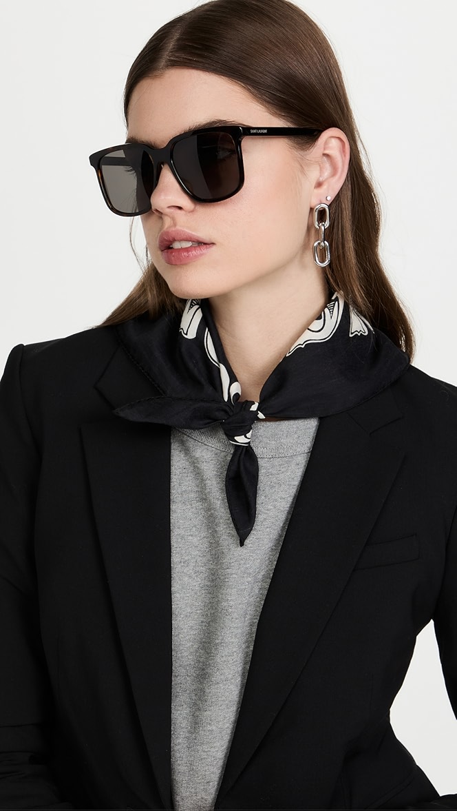Saint laurent 58mm square sunglasses Clearance