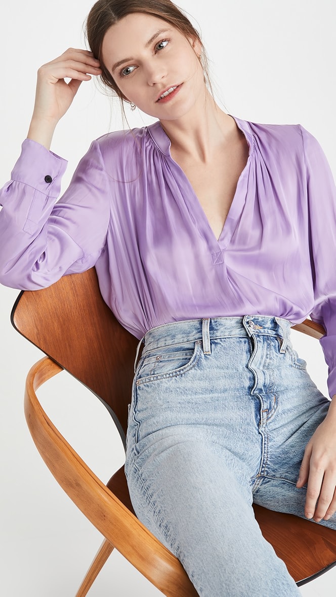 Zadig & voltaire tink satin blouse clearance
