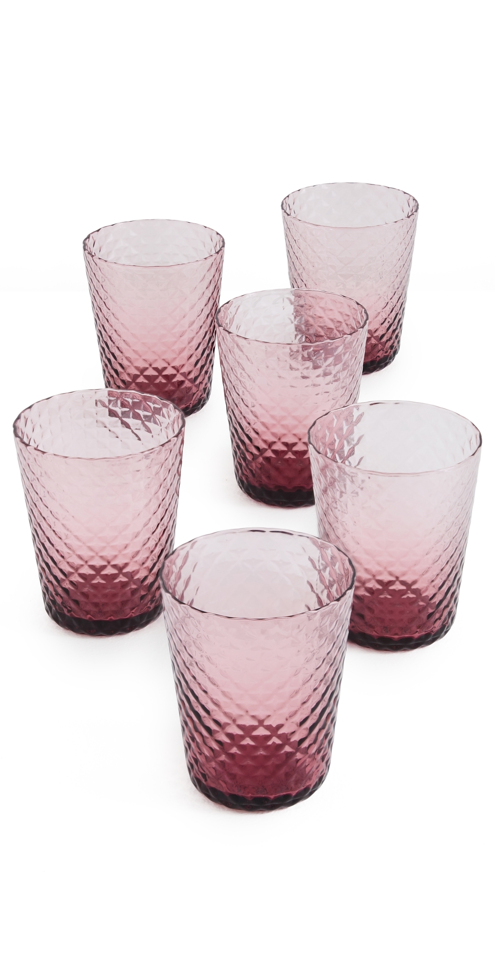 Zafferano Isolano Tumblers Set Of 6 Amethyst In Purple
