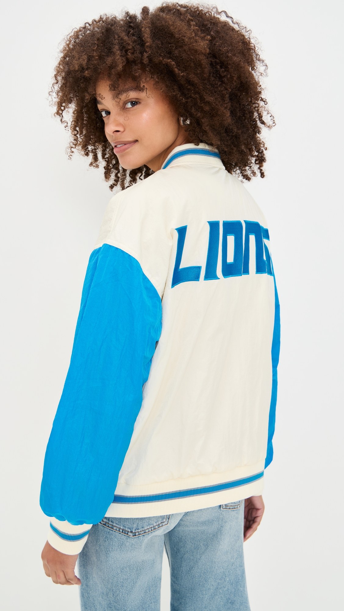 Terez Lions Colorblock Bomber Jacket thumbnail