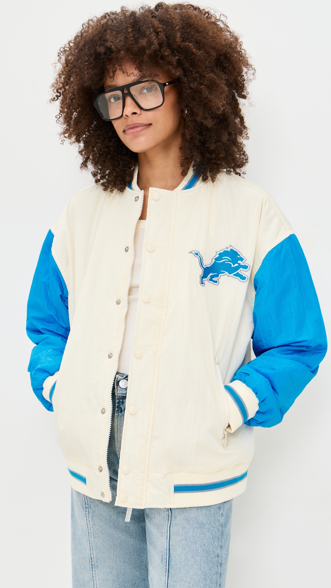 Terez Lions Colorblock Bomber Jacket