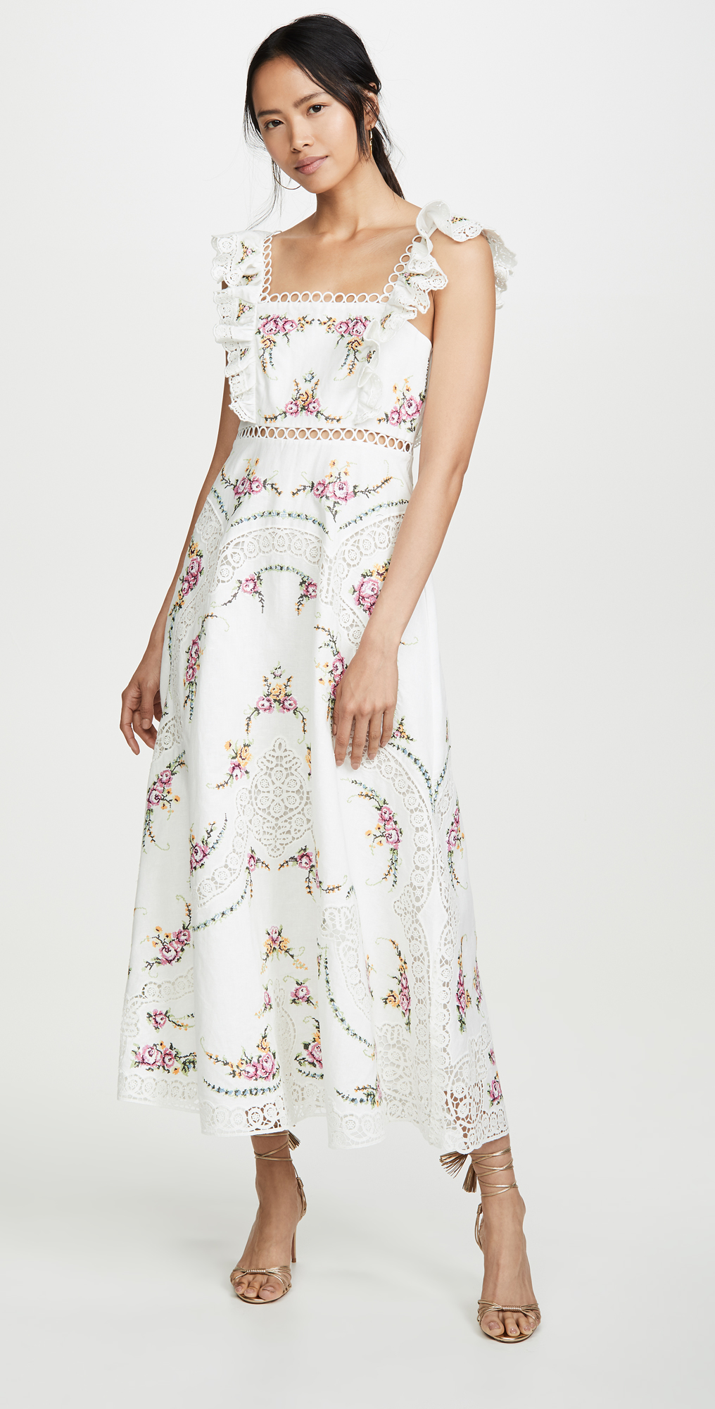 Zimmermann allia cross stitch dress clearance