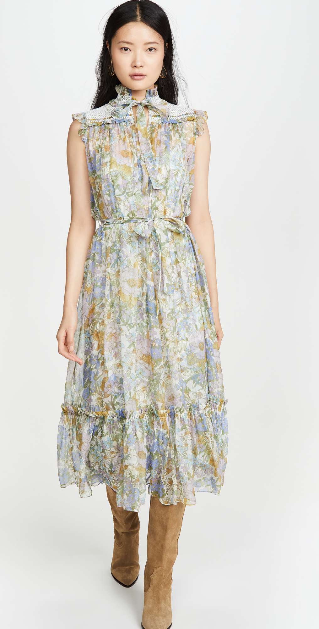 Zimmermann super eight sleeveless midi Clearance