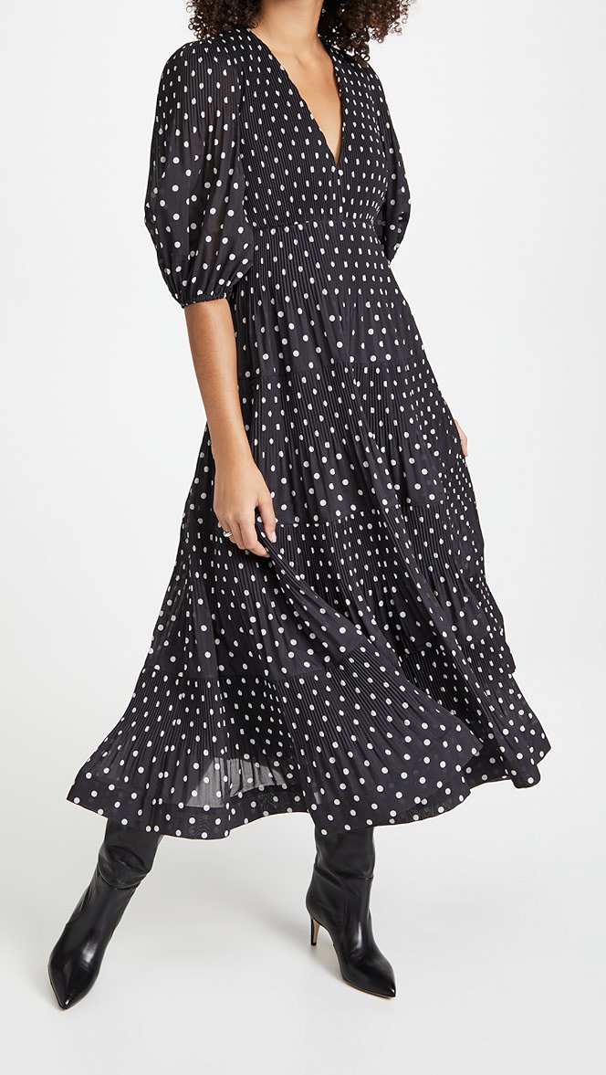 Zimmermann pleated midi dress clearance