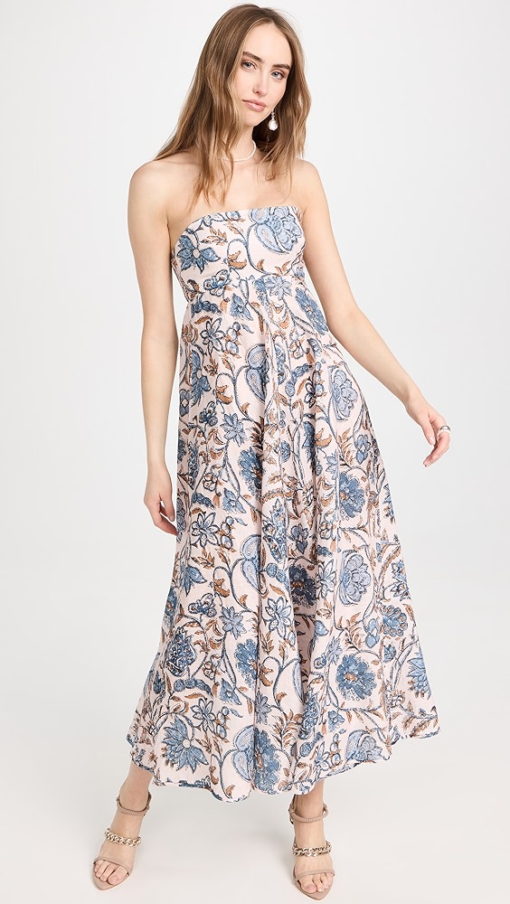 Zimmermann Vitali Bandeau Midi Dress | Shopbop