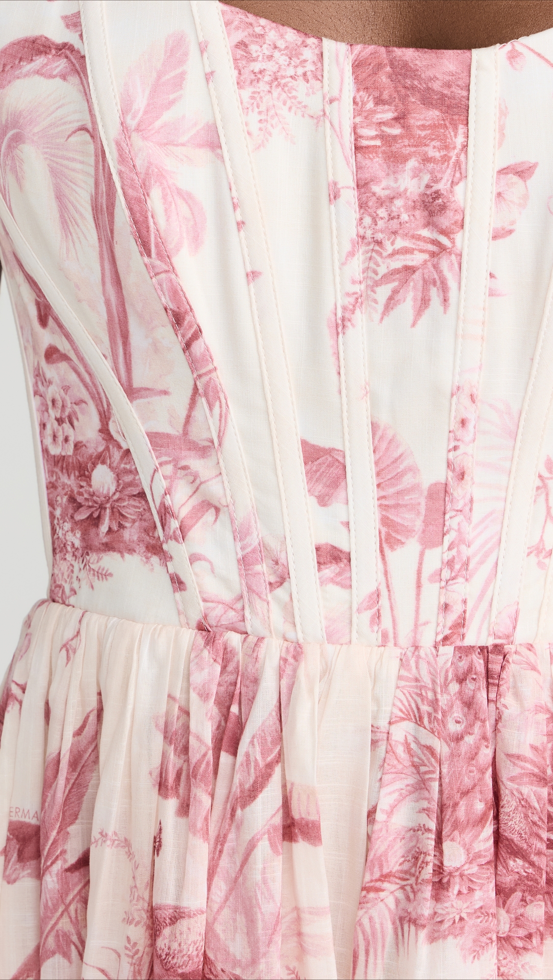 Zimmermann Waverly Corset Midi Dress thumbnail