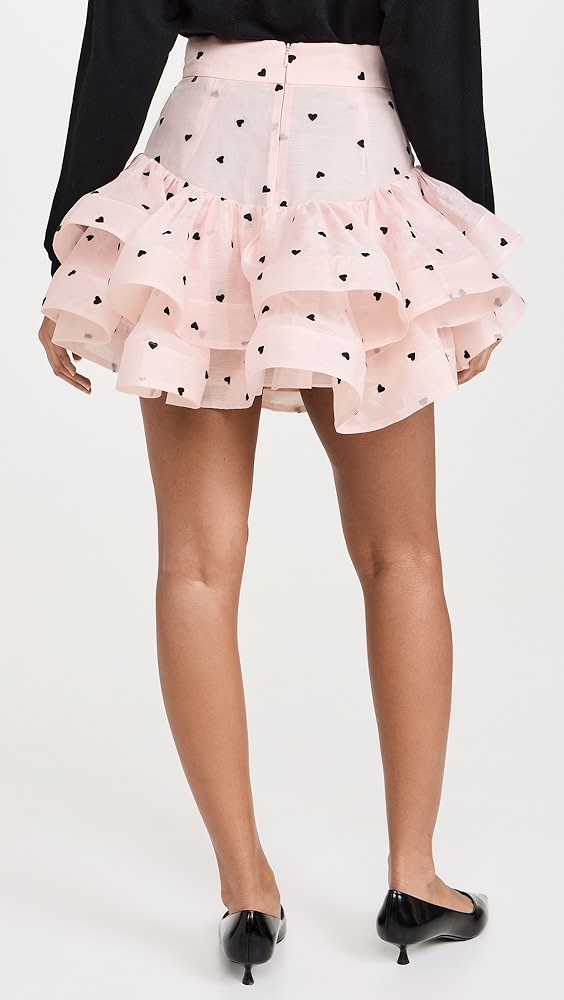 ミニスカート ZIMMERMANN Women Mini Skirts 2272SR251PNKLACPRI P25 PINK Zimmermann Crush Flip Mini Skirt | Shopbop