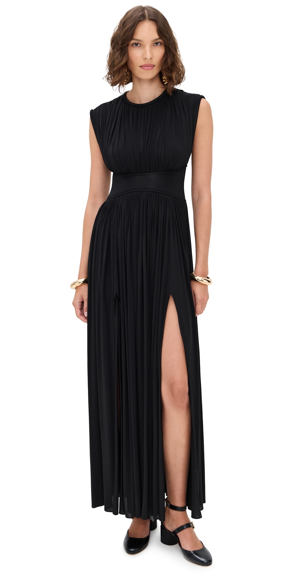 Zimmermann Hypnotic Column Dress In Black