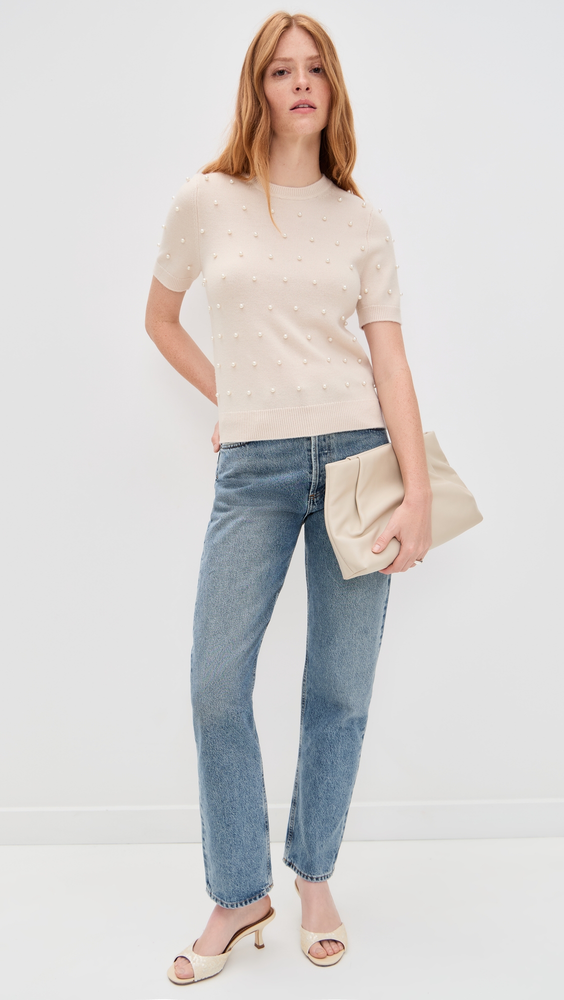 Zimmermann Beaded Short Sleeve Sweater thumbnail