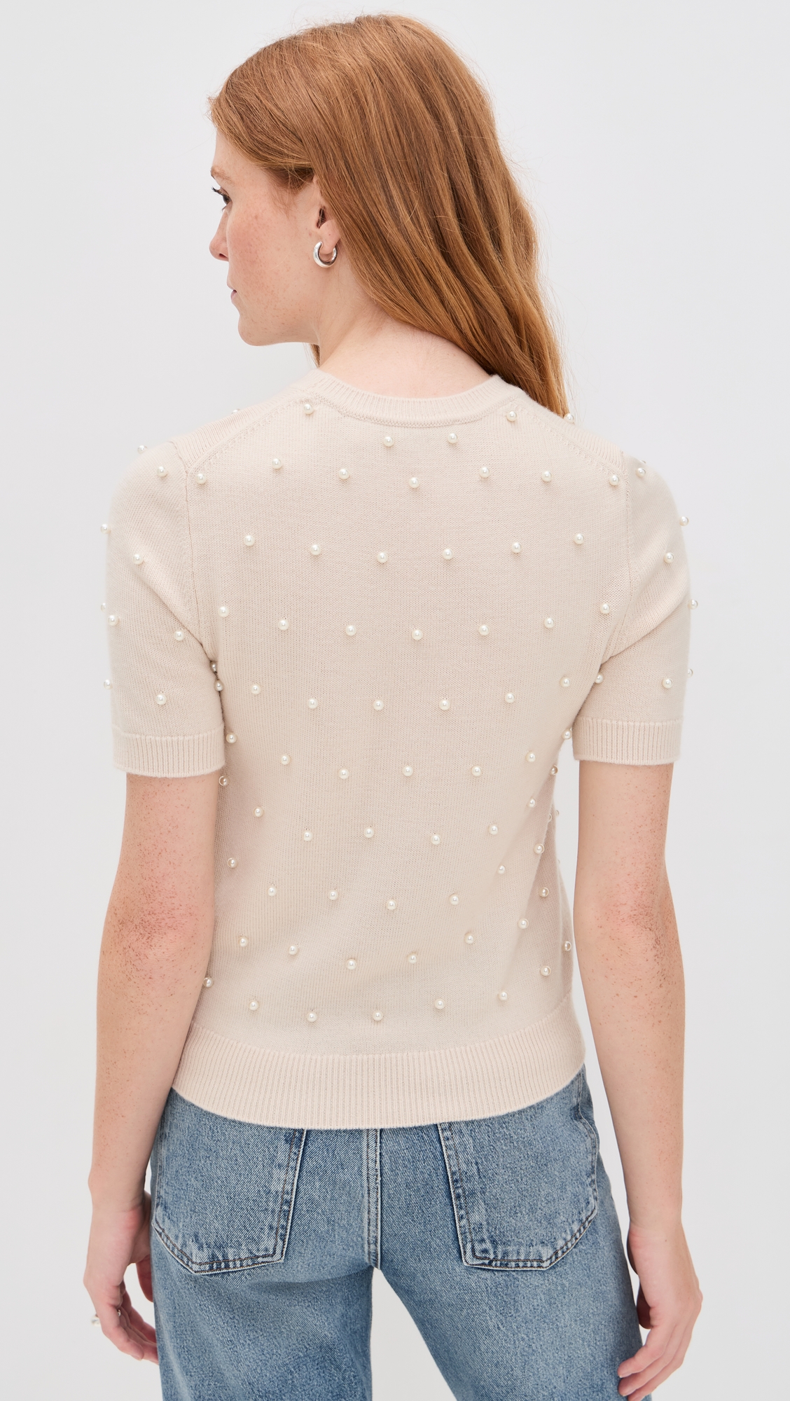 Zimmermann Beaded Short Sleeve Sweater thumbnail
