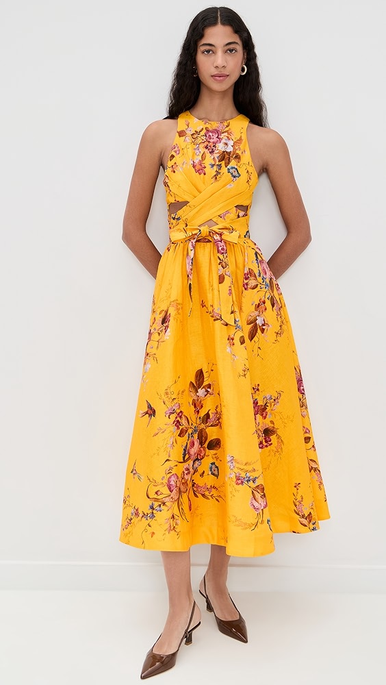 Zimmermann Acacia Lace Trim Mini Dress | Shopbop