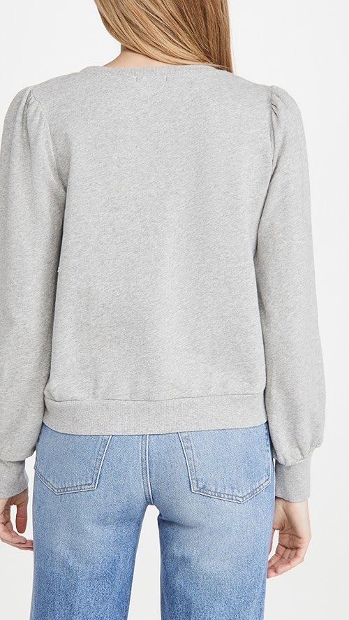 Z supply zoe puff sleeve sweatshirt clearance