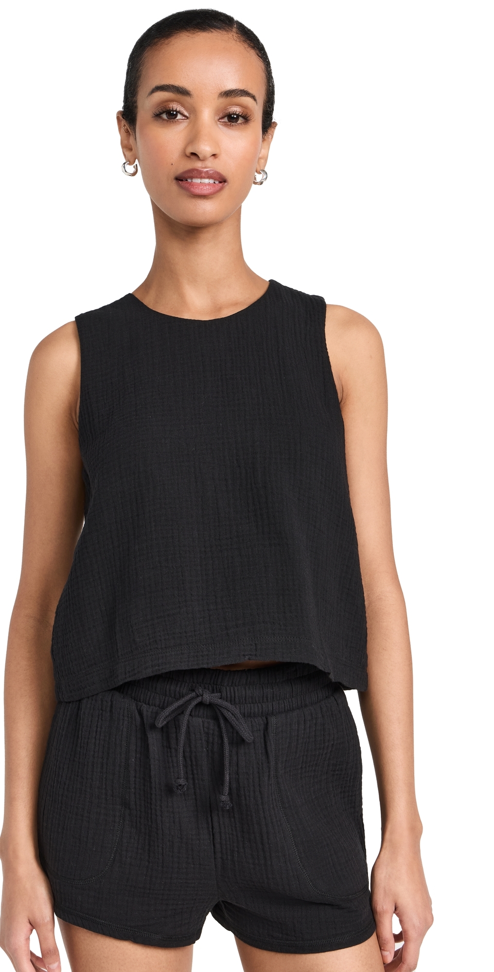 Z Supply Beau Top Black In Black