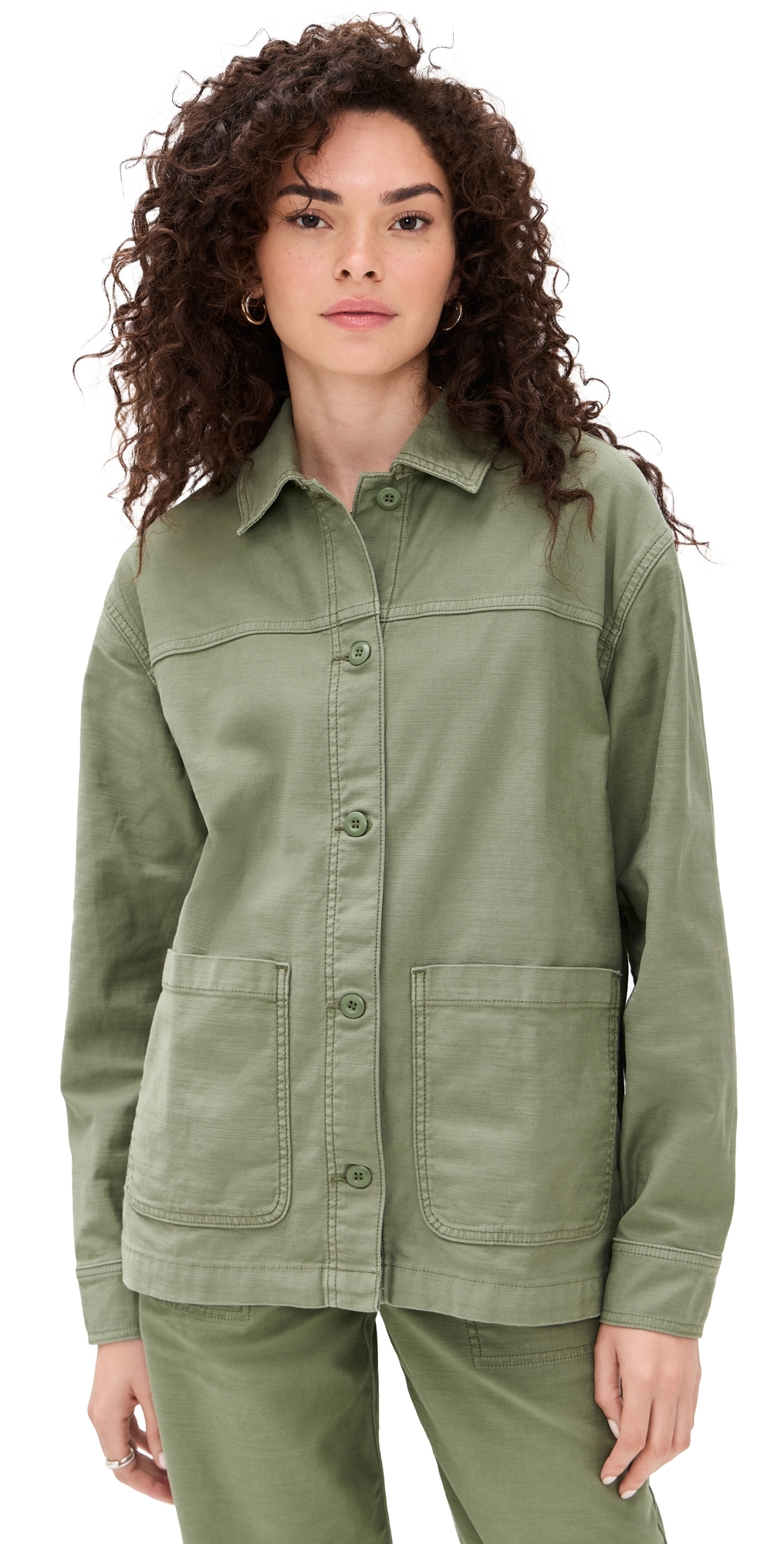 Z Supply On The Road Twill Jacket Hunter Green In Green
