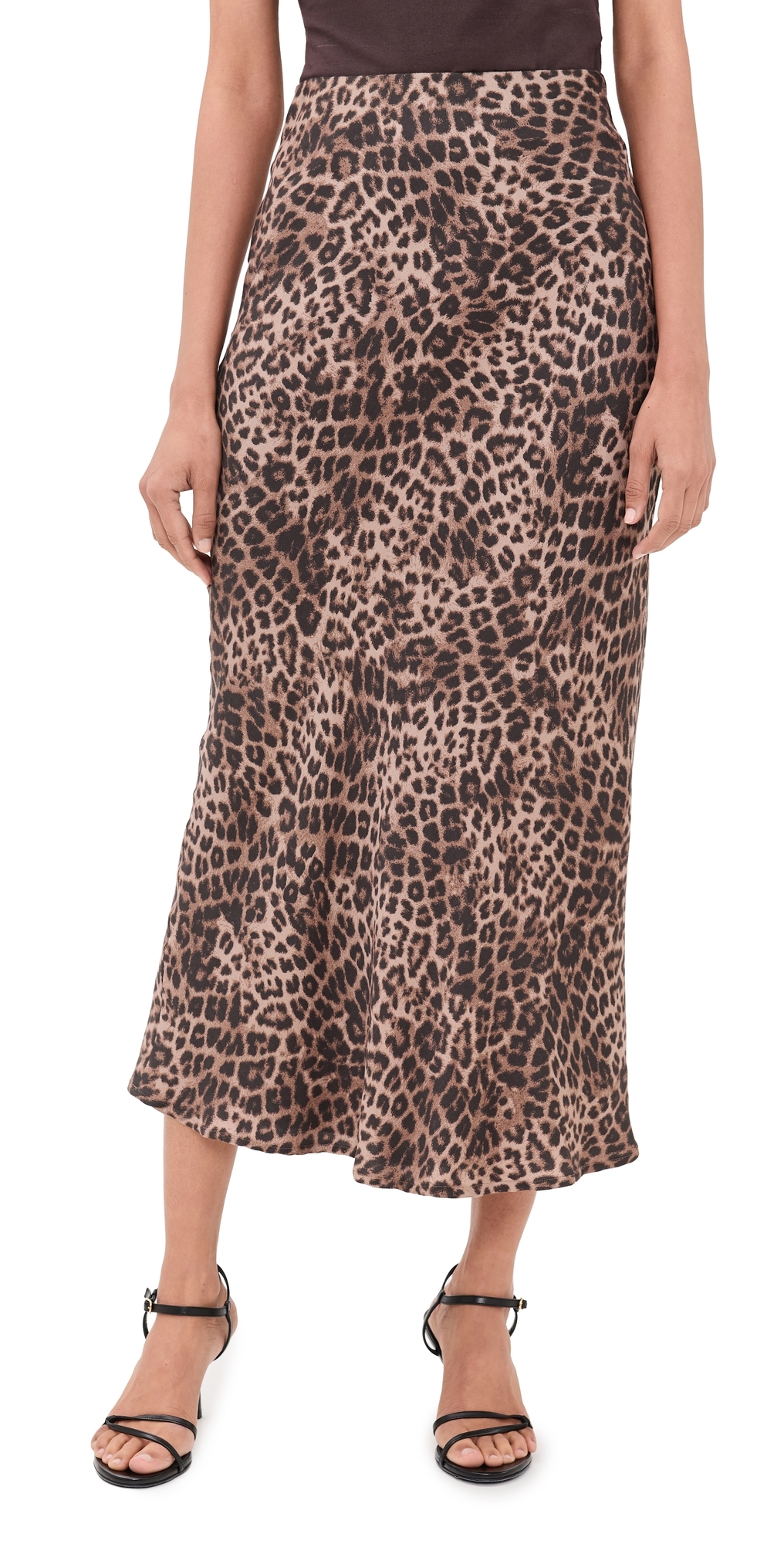 Z Supply Izabel Leopard Skirt Desert Tan In Brown