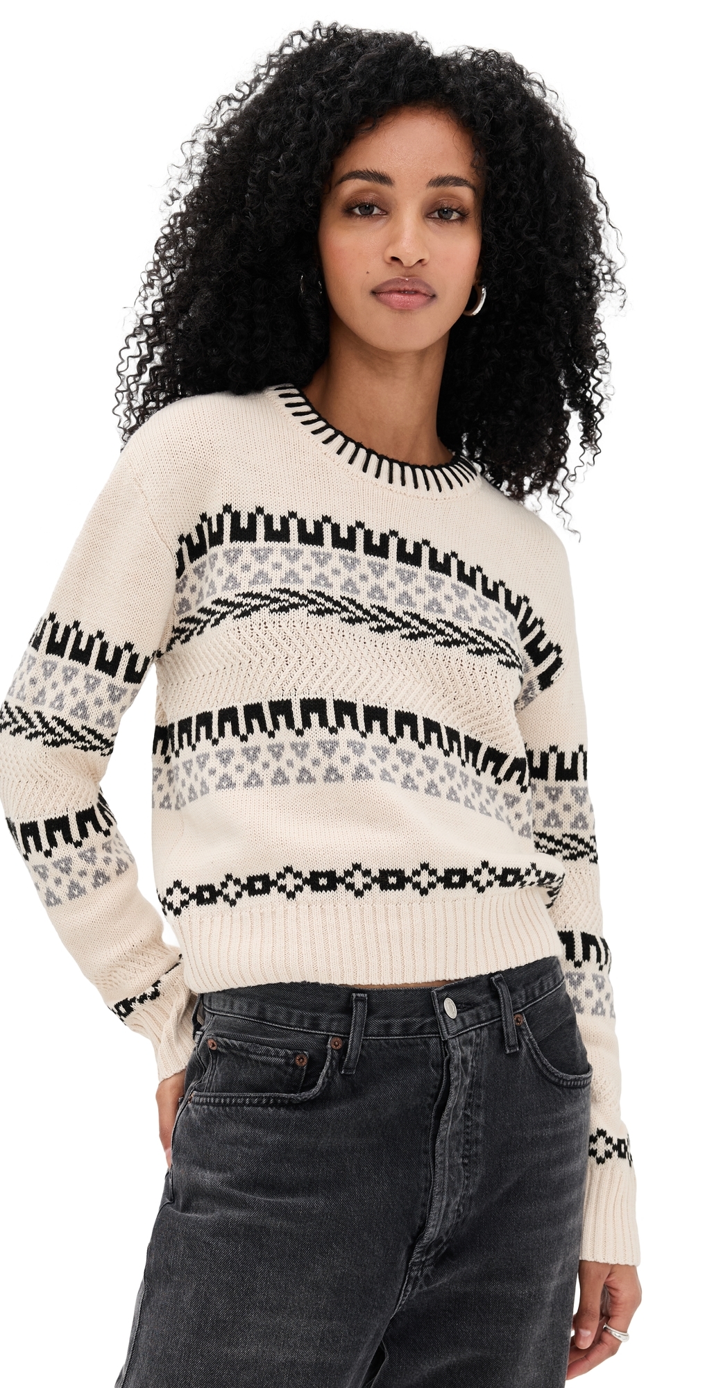 Z Supply Perci Sweater Crystal In White