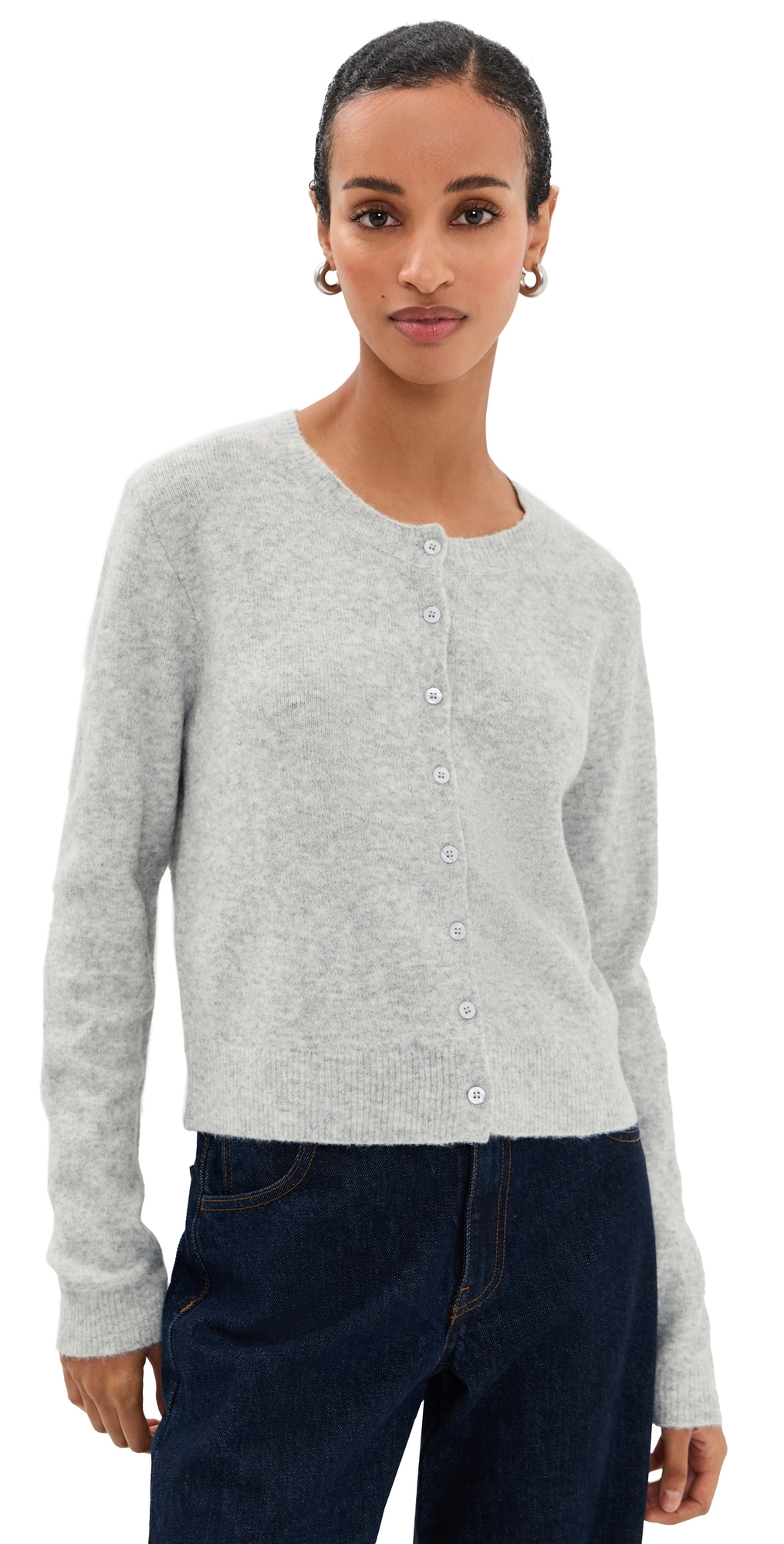 Z Supply Medina Cardigan Light Heather Grey In Gray
