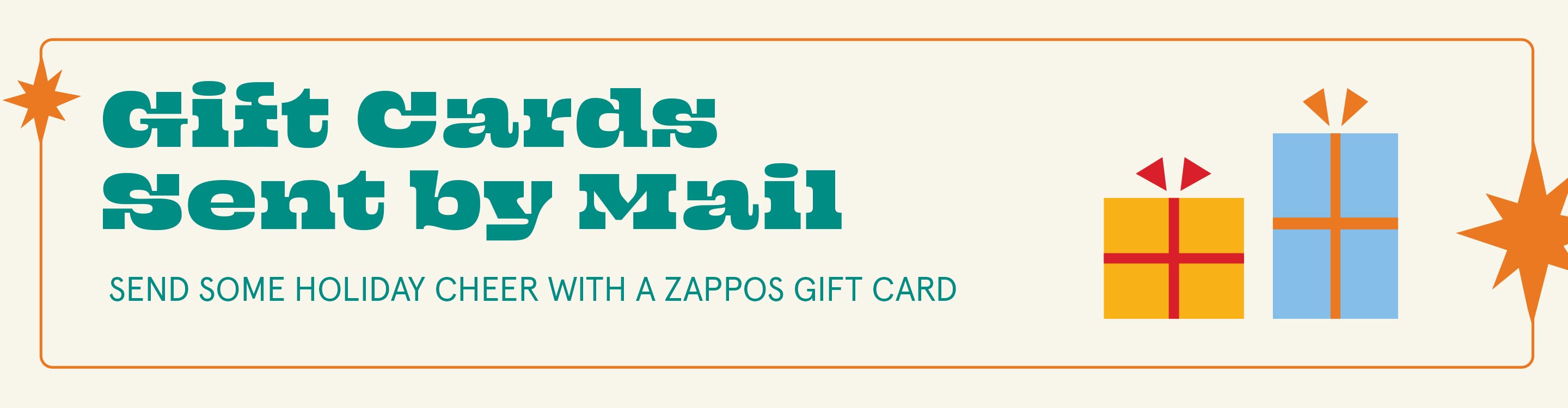 Gift Cards Send by Mail