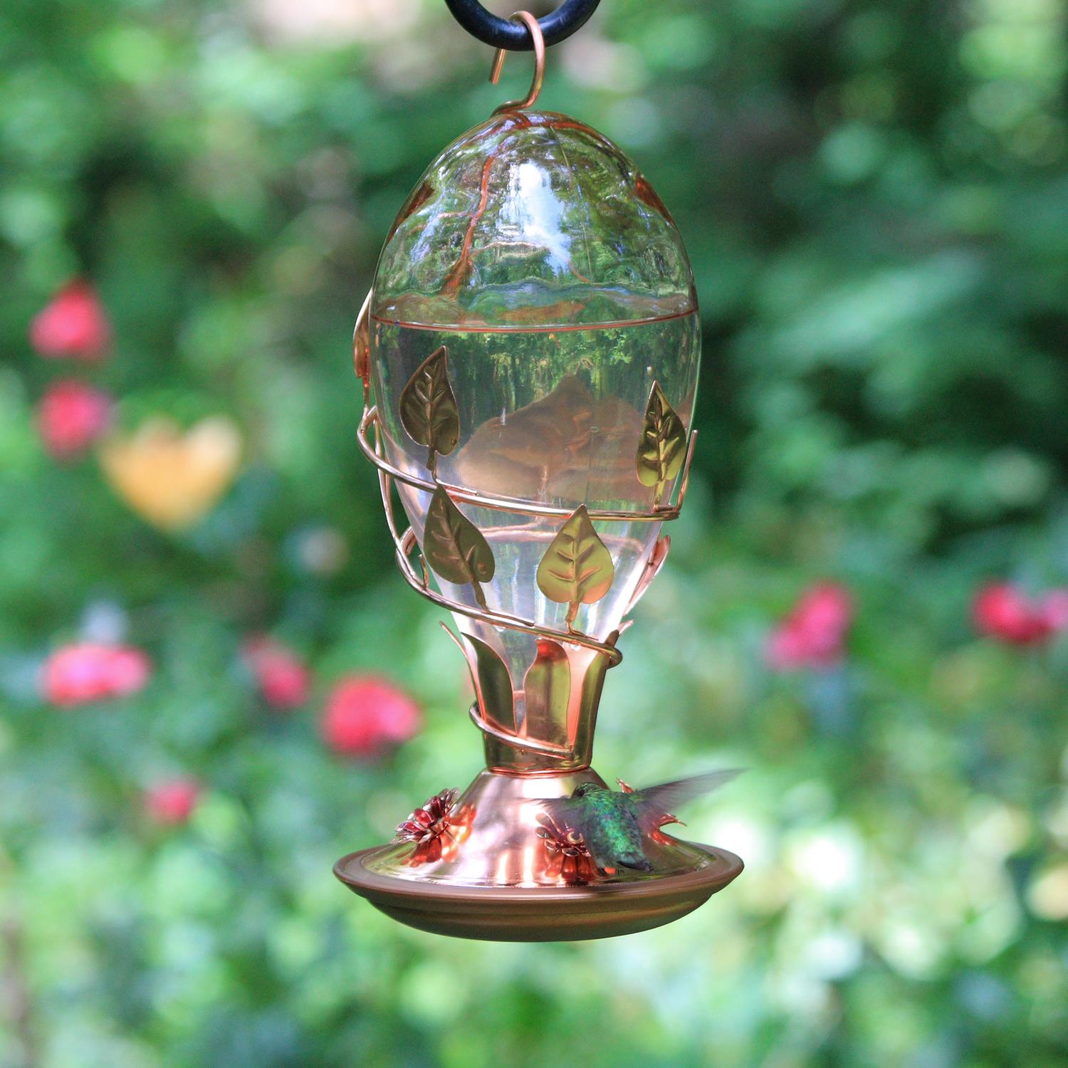 PerkyPet Looking Glass Hummingbird Feeder Wild Bird Feeders Garden & Outdoor