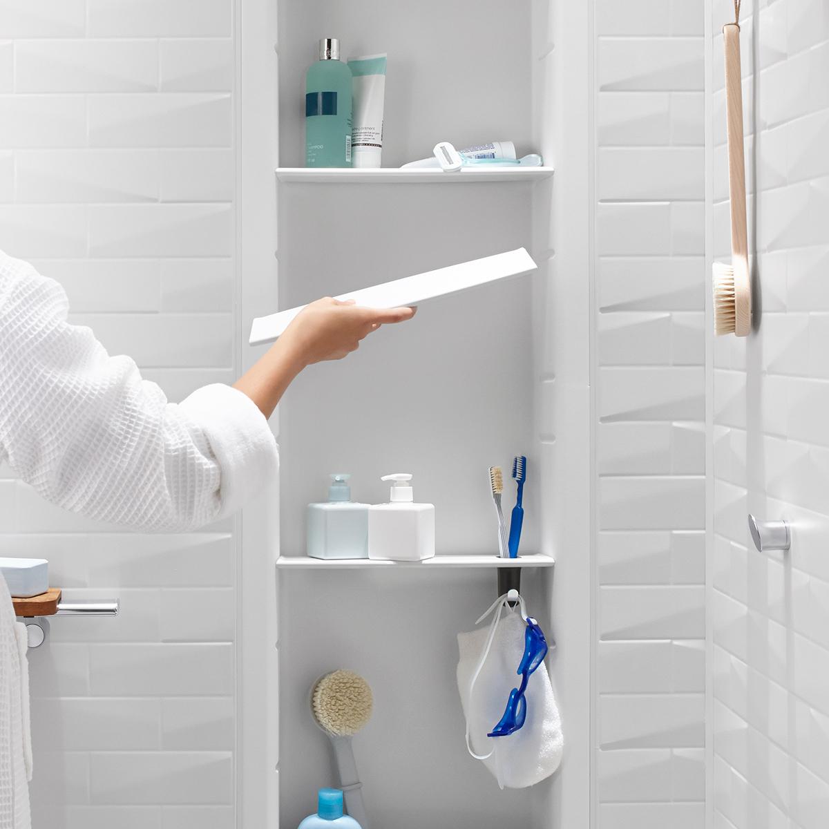 KOHLER K-97623-BNK Choreograph 21" Floating Shower Shelf