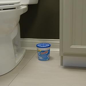 DampRid Refillable Moisture Absorber, 10.5-Ounce in use in bath room