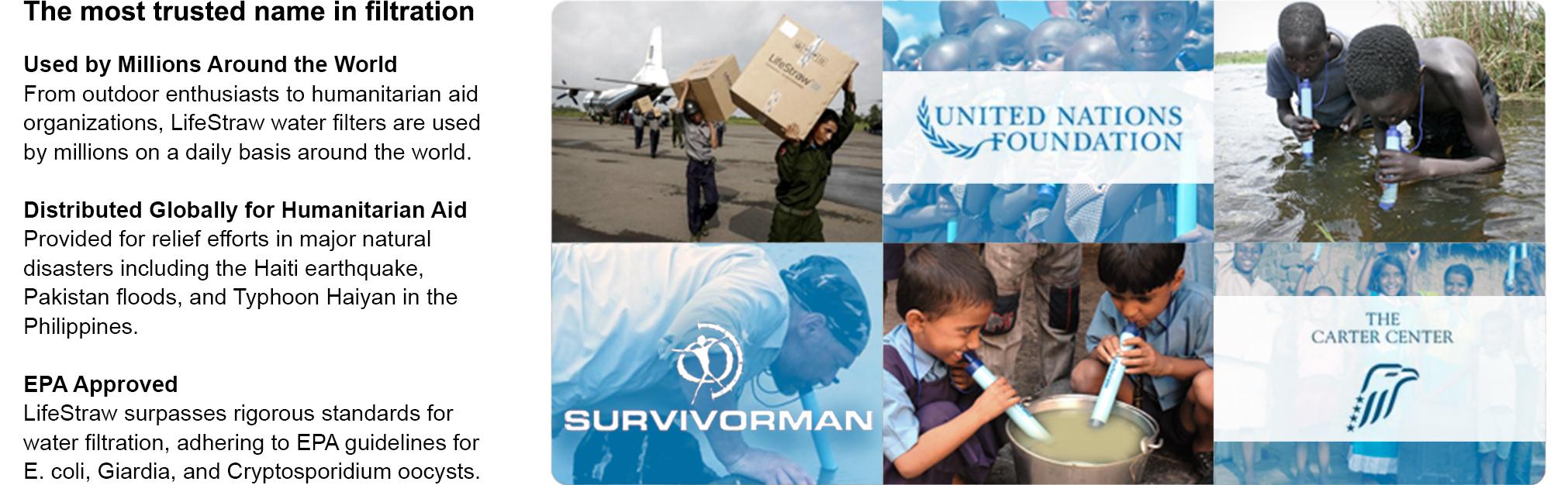 LifeStraw Personal Water Filter for Hiking, Camping