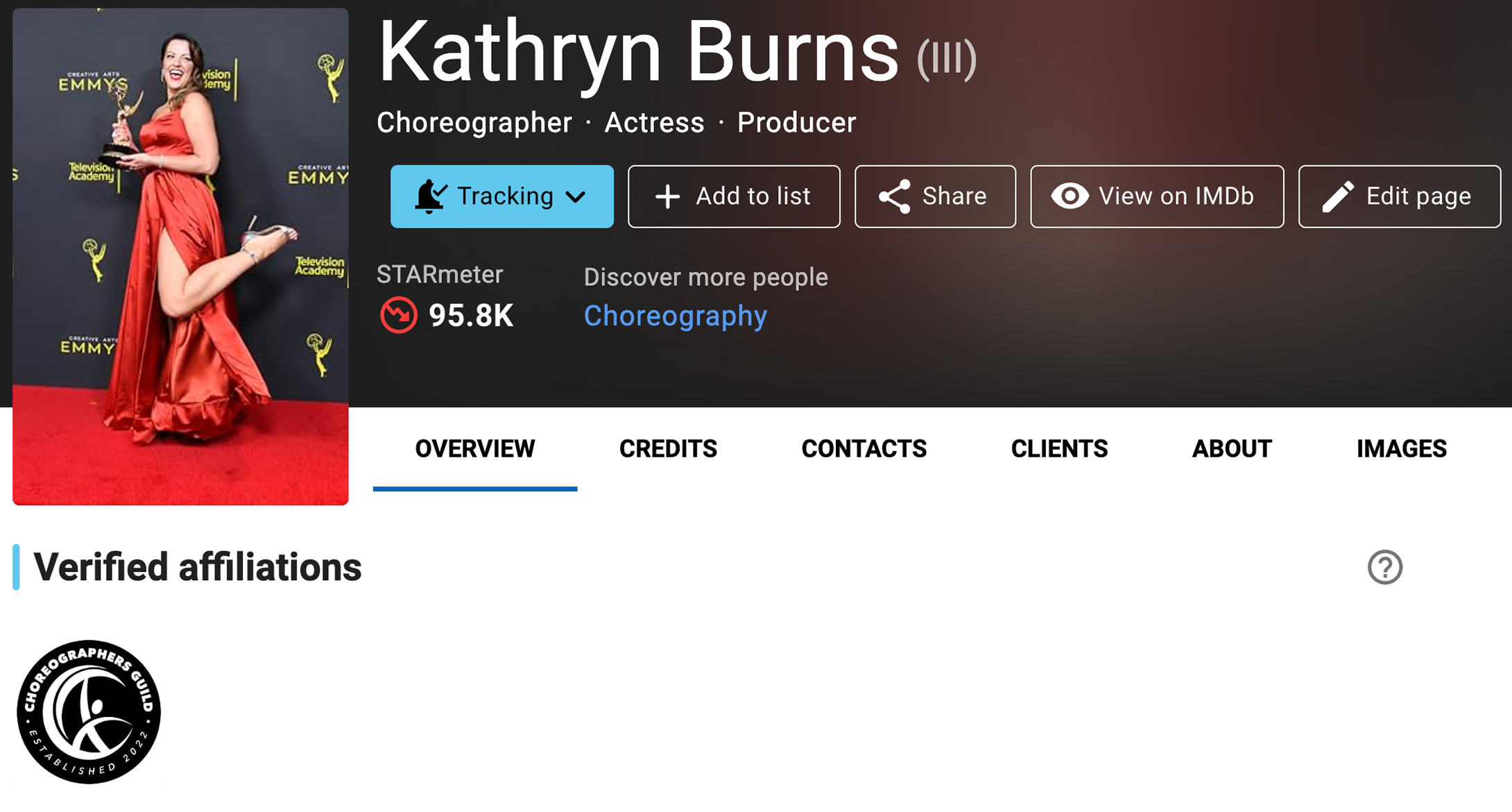 CG badge on a member page
