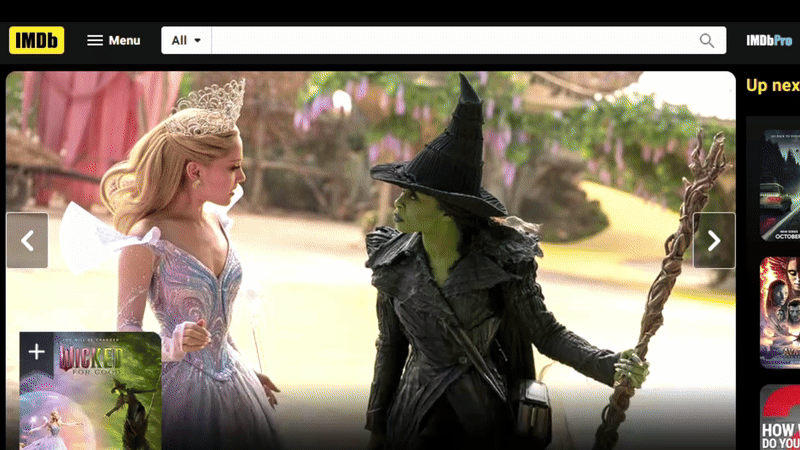 Using search on IMDb