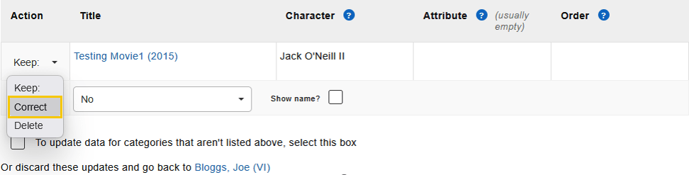 Correct option